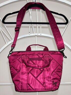 NWOT Lug Dory Mini Quilted Crossbody Bag in Magenta